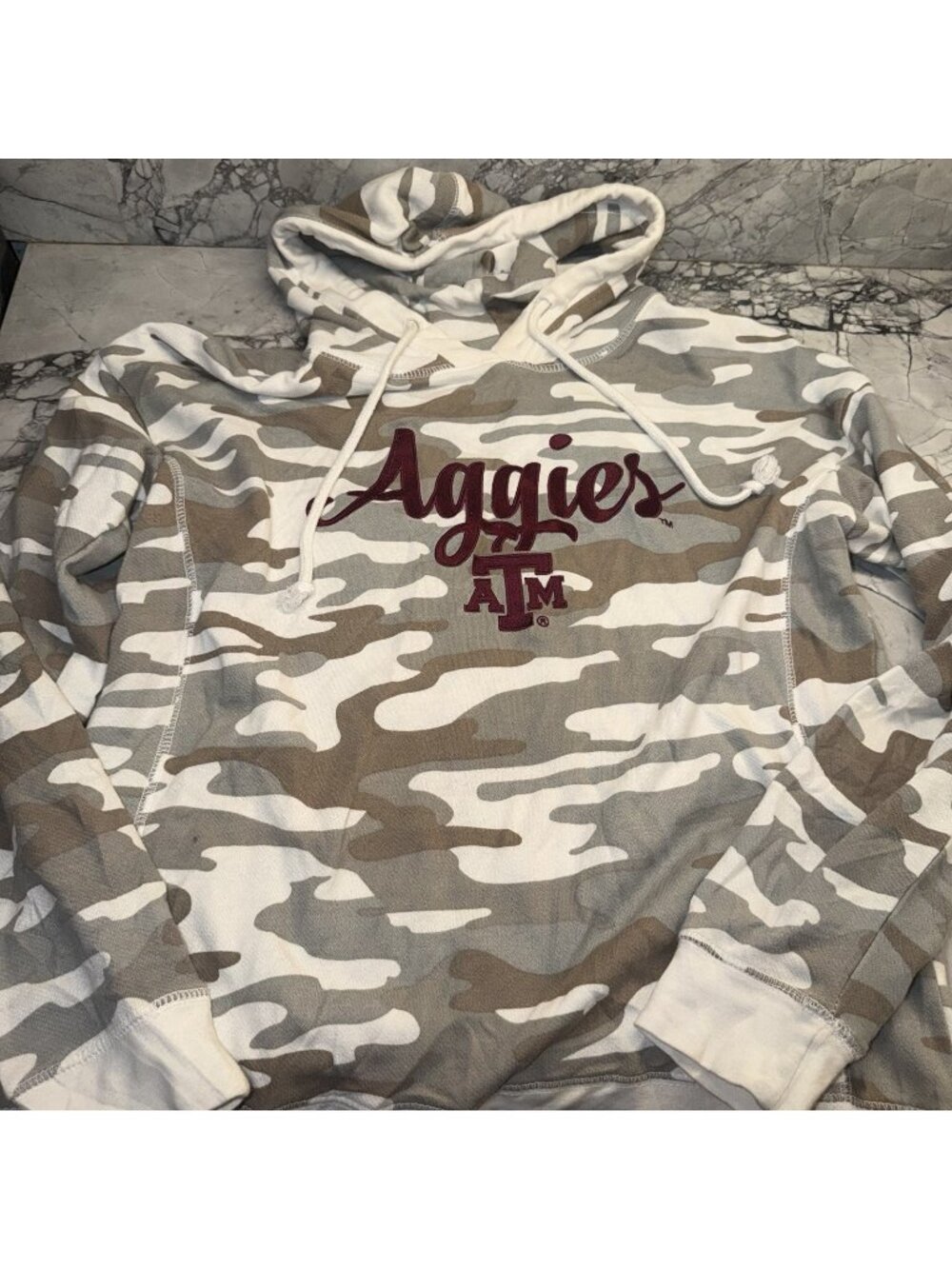 Pressbox Women’s Large Camo Texas A&M Aggies San Pablo Pullover Hoodie